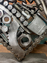 Load image into Gallery viewer, Pieces of the Heart scrap metal art
