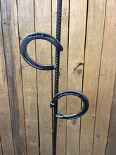 Load image into Gallery viewer, Garden Flower on stake repurposed farm parts welded metal art handcrafted by Tammy Lee (LOCAL PICKUP ONLY)
