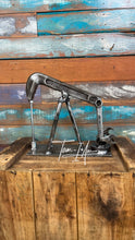 Load image into Gallery viewer, Oilfield Pump Jack welded reclaimed metals art piece handcrafted by Tammy Lee
