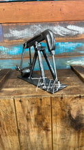 Load image into Gallery viewer, Oilfield Pump Jack welded reclaimed metals art piece, desktop size, handcrafted by Tammy Lee

