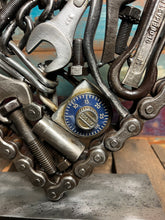 Load image into Gallery viewer, Pieces of the Heart reclaimed metals welded sculpture handcrafted by Artist Tammy Lee
