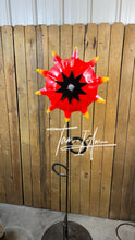 Load image into Gallery viewer, Garden Flower repurposed farm parts welded metal art handcrafted by Tammy Lee (LOCAL PICKUP ONLY)
