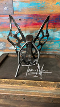 Load image into Gallery viewer, Garden Fairy repurposed reclaimed metals art piece
