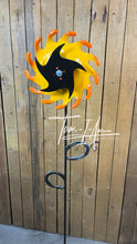 Load image into Gallery viewer, Garden Flower repurposed farm parts welded metal art handcrafted by Tammy Lee (LOCAL PICKUP ONLY)
