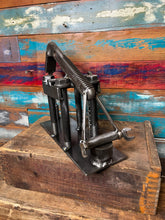 Load image into Gallery viewer, Oilfield Pump Jack - scrap metal desktop piece upcycled from retired and broken tools
