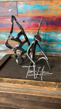 Load image into Gallery viewer, Garden Fairy repurposed reclaimed metals art piece
