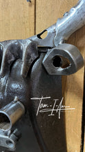 Load image into Gallery viewer, Longhorn Steer shovel head repurposed reclaimed metals art piece wall hanging

