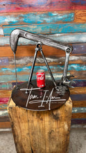 Load image into Gallery viewer, Large Oilfield Pump Jack upcycled art piece reclaimed metals (SHIPPING NOT AVAILABLE, MUST PICK UP)

