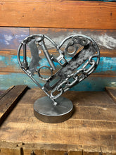 Load image into Gallery viewer, Mini Pieces of the Heart welded metal art piece handcrafted by artist Tammy Lee
